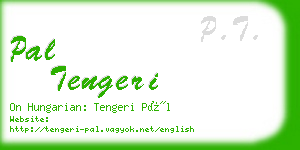 pal tengeri business card